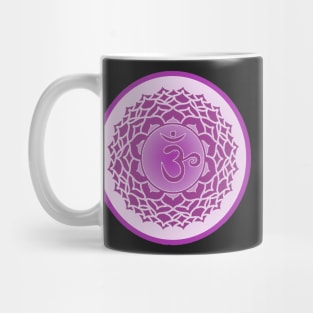 The Purple Haze of the Crown Chakra- Light Grey Mug